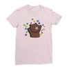 dorp bear Ladies Fitted T-Shirt