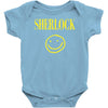 sherlock holmes smiley face Baby Onesie