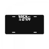back to the gym License Plate