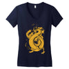 bruce, the dragon Women's V-Neck T-Shirt