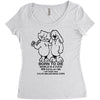 born to die, world a fuck Women's Triblend Scoop T-shirt