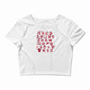 pop alphabet Crop Top