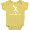 run for your life Baby Onesie