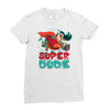 super dude Ladies Fitted T-Shirt