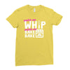 watch me whip watch me bake bake Ladies Fitted T-Shirt