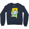 meow is running Crewneck Sweatshirt