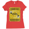 beer goggles sign, ideal gift or birthday present. Ladies Fitted T-Shirt