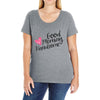 good morning handsome Ladies Curvy T-Shirt