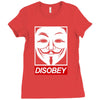 disobey crew Ladies Fitted T-Shirt