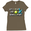 world peace Ladies Fitted T-Shirt