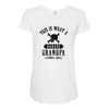 This is What a Badass Grandpa Looks Like Maternity Scoop Neck T-shirt