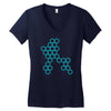 six hexagonal best trending Women's V-Neck T-Shirt