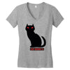 cat Women's V-Neck T-Shirt