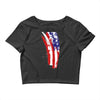 july 4th flag Crop Top