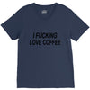 i love coffee V-Neck Tee