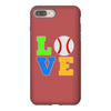 love baseball neon rhinestuds iPhone 8 Plus