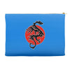 sun dragon with pearl   black red white Accessory Pouches