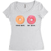 your wife my wife donuts Women's Triblend Scoop T-shirt