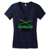 its marching band season green Women's V-Neck T-Shirt