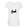 funny caution pinball wiz square Maternity Scoop Neck T-shirt