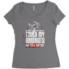 Life After Death Touch My Granddaughter And Find Out Women's Triblend Scoop T-shirt
