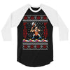 ugly sweater fight christmas t shirts 3/4 Sleeve Shirt
