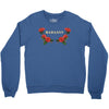badassy with roses Crewneck Sweatshirt