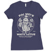 white lotus Ladies Fitted T-Shirt