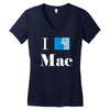 apple macintosh computer Women's V-Neck T-Shirt