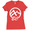 bc mountains british col Ladies Fitted T-Shirt