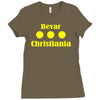 bevar christiania flag logo Ladies Fitted T-Shirt