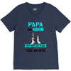 papa und sohn V-Neck Tee