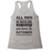 all men are created equal october Racerback Tank