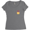 Heart Pocket Women's Triblend Scoop T-shirt