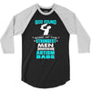 god found autism dad 3/4 Sleeve Shirt