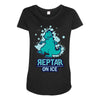 reptar on ice Maternity Scoop Neck T-shirt