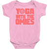 yoga with the omies Baby Onesie