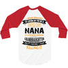 Super Cool Nana Of A Freaking Awesome Granddaughter 3/4 Sleeve Shirt
