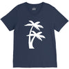 palm tree sticker vinyl decal tropical island beach ocean wall car win V-Neck Tee