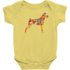 boxer flower Baby Bodysuit