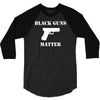 black guns matter glock 3/4 Sleeve Shirt