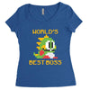 World's Best Boss Mario Women's Triblend Scoop T-shirt