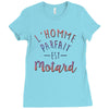l homme parfait est motard Ladies Fitted T-Shirt