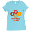 don't settle for less Ladies Fitted T-Shirt