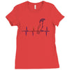 my heart beats for parrots Ladies Fitted T-Shirt