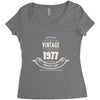 premium vintage 1977 classic perfectly aged limited edition Women's Triblend Scoop T-shirt