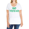 go vegan 4 Ladies Curvy T-Shirt