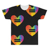 Lgbt Heart All Over Men's T-shirt
