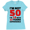 i am not 50 Ladies Fitted T-Shirt