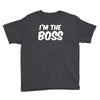 i'm the boss funny nerd Youth Tee